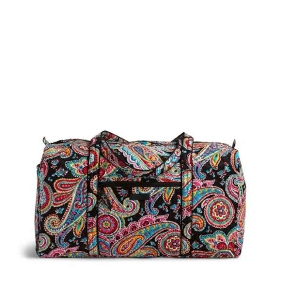 Vera Bradley Parisian Paisley Duffel Travel Bag Multicolor - Picture 1 of 13